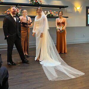 Cathedral tiered veil